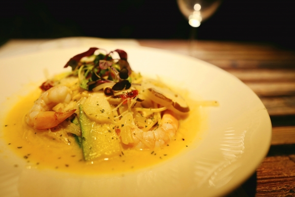 청양 로컬푸드 레스토랑 ‘휴식’ 가을 신메뉴 출시-알리오올리오 감바스 파스타