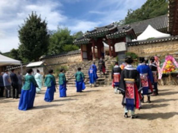 추계 석전대제 진행 장면