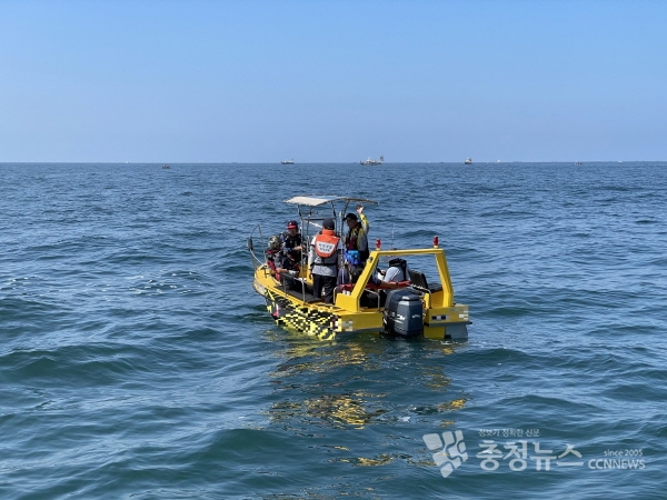 감염병예방법 위반 사례 단속사진 [보령해경 제공]