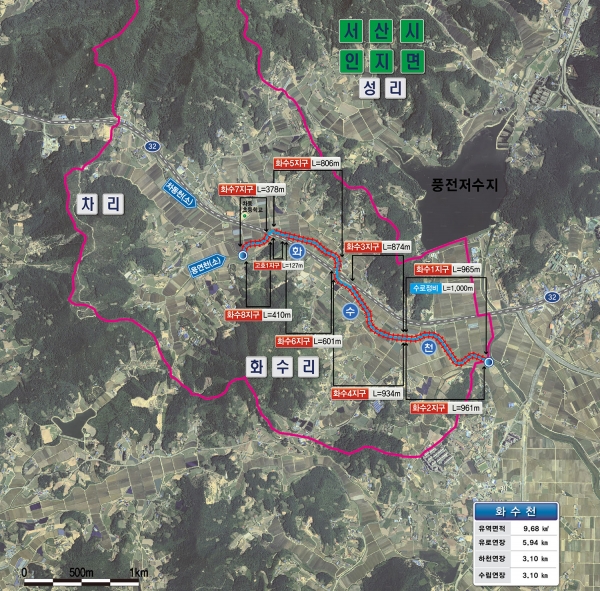 화수지구 정비사업 종합계획도