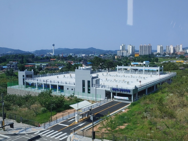 방축동 제1공영주차장(신정호 공영주차장) 전경