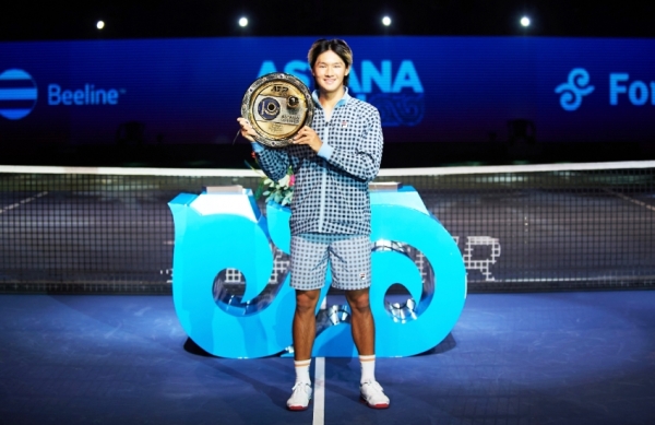 권순우 선수 우승 경기후 시상식 사진