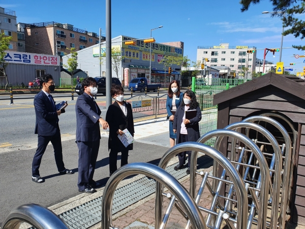 고유빈 교육장, 2학기 신임 교장 부임 학교 현장 방문
