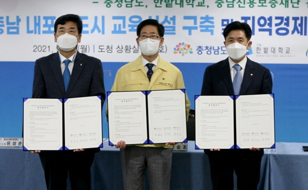 내포신도시 창업 관련 교육시설 구축 및 지역경제 활성화 업무협약식