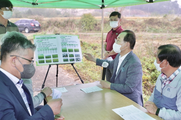흥타령쌀 대체품종 선발 위한 현장평가회 개최