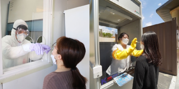 선병원 PCR 검사(유전자 증폭 검사) 모습