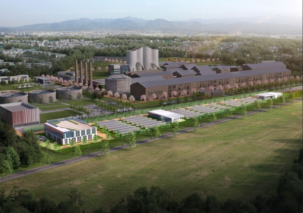 문경 도시재생형 연료전지 발전소 조감도
