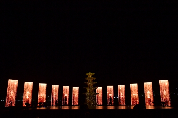 미디어 아트 개막 장면