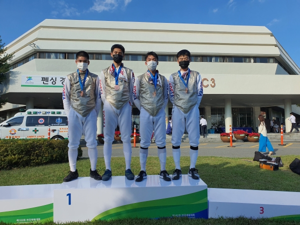 대전광역시선수단, 전국체육대회 메달 수상 모습