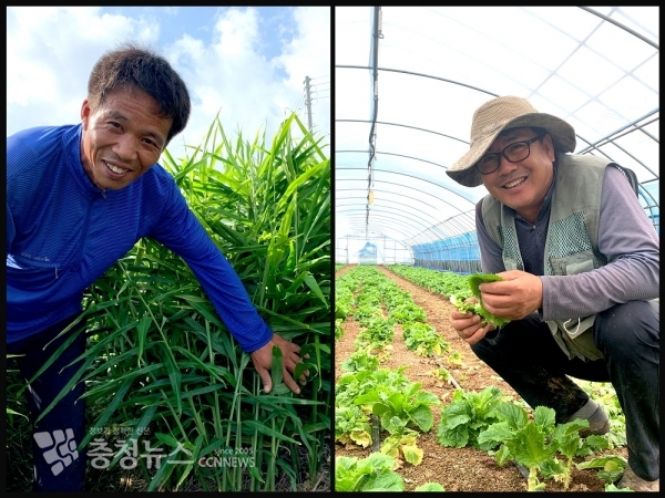 최권묵 이장(왼쪽)과 윤한상 씨