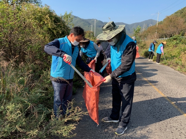 보령댐 상류 대청결운동(활동사진)