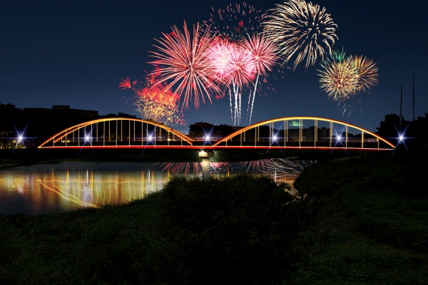 해미천변 공공디자인사업 예상도(경관조명)