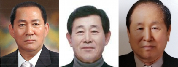 왼쪽부터 정상식, 이재병, 윤승병 씨