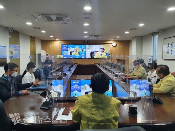 부교육감 주재 영상회의 사진