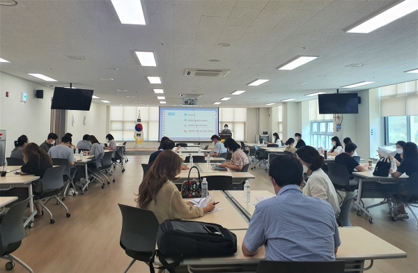 읍면동 마을복지계획 수립 지원 교육 개최 모습