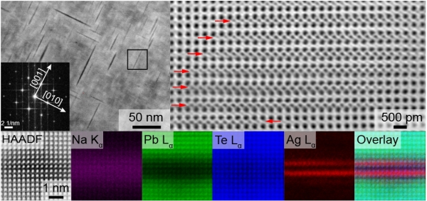 주사형 투과전자현미경으로 관찰한 원자 한 층 두께의 은 바늘