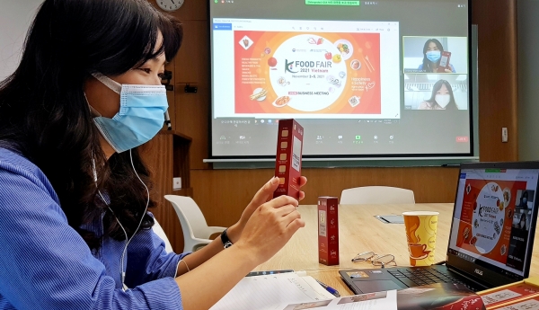 베트남 K-Food Fair 온라인 상담회 모습