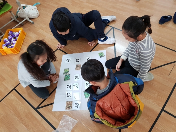 겨울숲학교 진행 장면