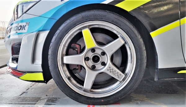 한국타이어 트랙 솔루션즈 타이어 장착 후 테스트 모습