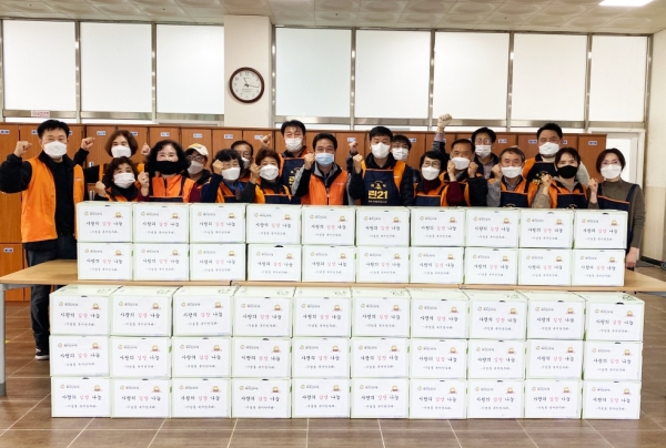 기성동복지만두레와 함께 50가구 김장김치 지원