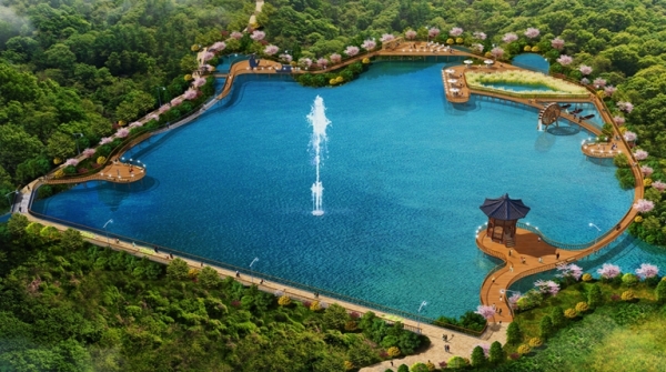 소류지 조성사업 조감도