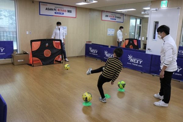 충남아산FC, 진로 페스티벌 진행 모습