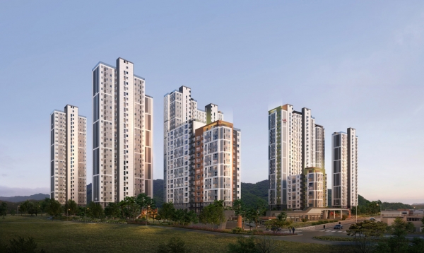 계룡건설, ‘학하 리슈빌 포레’ 투시도 (계룡건설 제공)