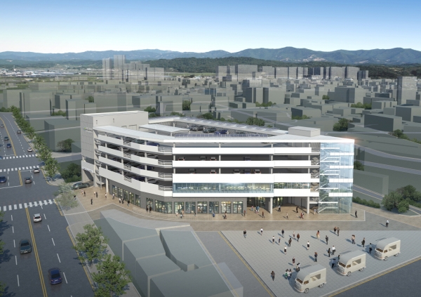 온양온천시장 복합지원센터 조감도