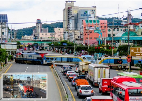 대전 신탄진로 인입철도 모습.