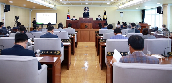 아산시의회 본회의장