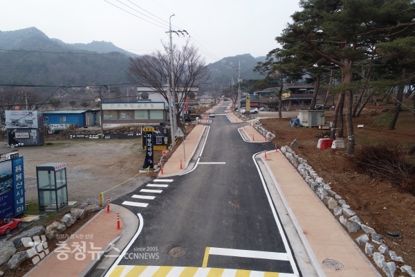 용봉산 진입로 확포장 공사