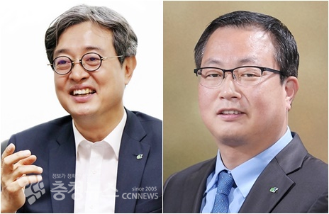 왼쪽부터 오형완 부사장겸기획이사, 기노선 식품수출이사