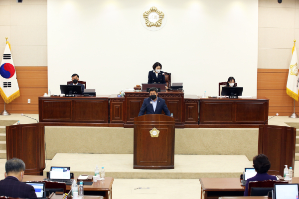 유성구의회, 정례회 폐회 모습