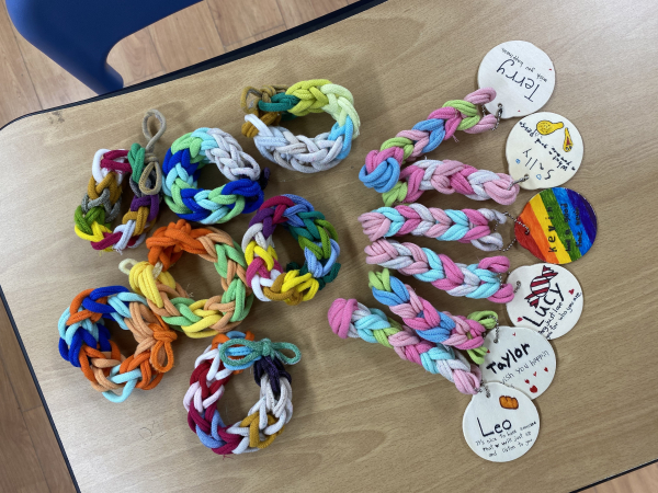 양말목으로 만든 헤어밴드