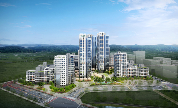 계룡건설이 세종시 서북부에 선보이는 엘리프 세종 투시도