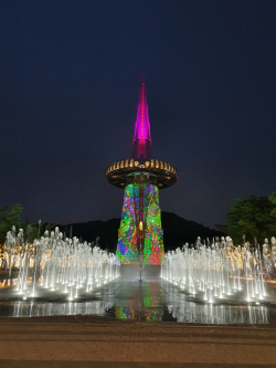 한빛탑 미디어파사드와 음악분수