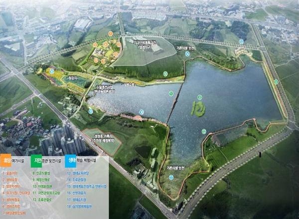 성성물빛호수공원 조감도