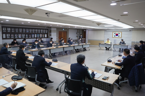 읍면동장 간담회 진행 장면