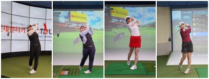 (왼쪽부터)홍현지, 정선아, 한지민, 박단유 프로