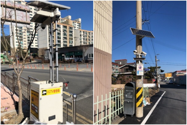 스마트 경고판 모습