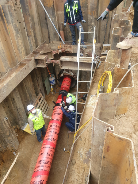 도시가스 배관공사/충남도 제공