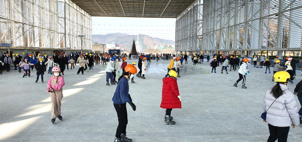 엑스포시민광장 야외스케이트장 지난 운영 모습