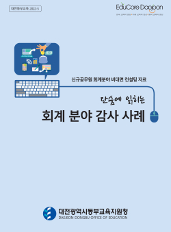 「단숨에 읽히는 회계 분야 감사 사례」 책자 표지