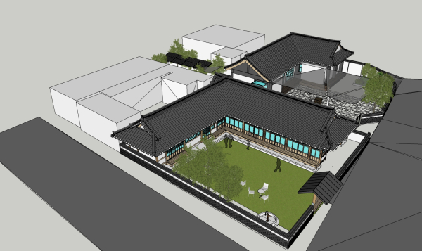 전의게스트하우스 조감도