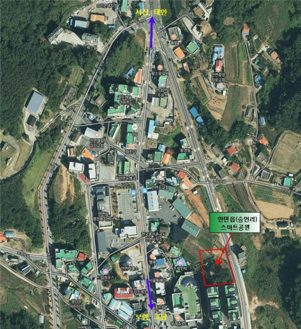 스마트 공원 위치도.
