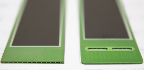 연구를 통해 개발한 평관형 고체산화물 셀 모습