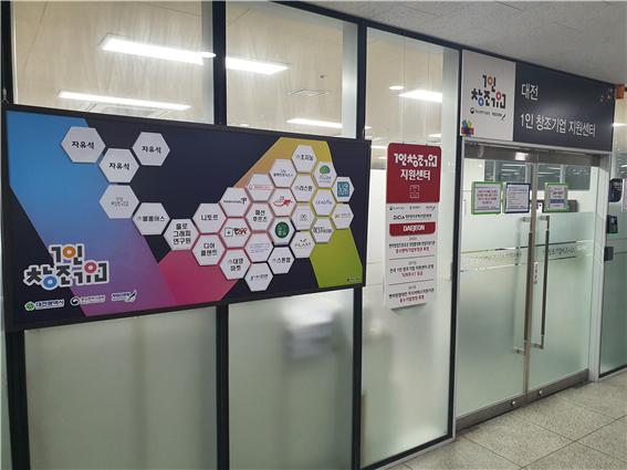 대전1인 창조기업 지원센터 모습