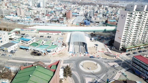 조치원 동서연결도로 모습.