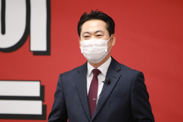 국민의힘 장동혁 대전 유성갑 당협위워장이 17일 대전시장 출마를 공식 선언했다.