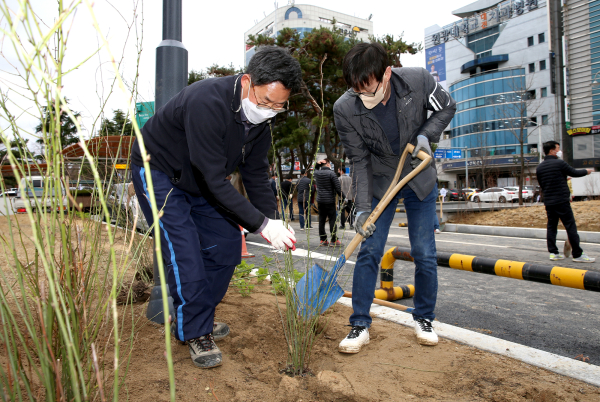 대전교육청, 2022년 청렴다짐 식목행사 모습